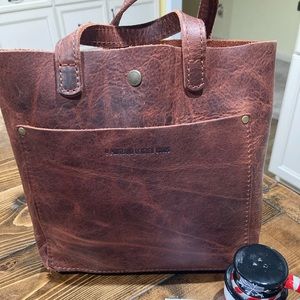 Portland leather mini lava snap crossbody